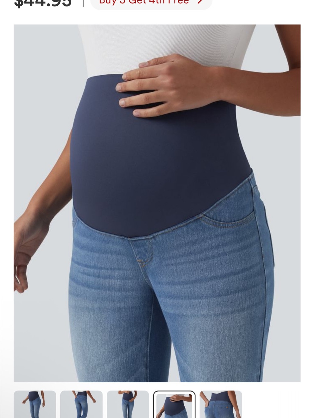 Halara Flex Super High Waist
Stretchy Knit Denim
